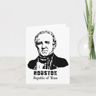 Cartão General Presidente Sam Houston República do Texas