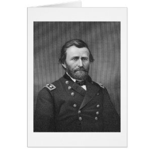 Cartão General Ulysses Simpson Grant, gravado após um da
