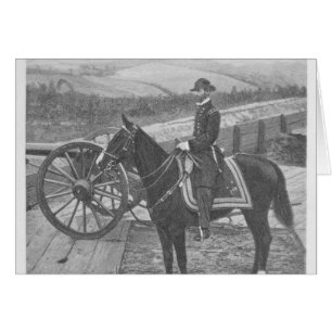 Cartão General William Tecumseh Sherman em Atlanta