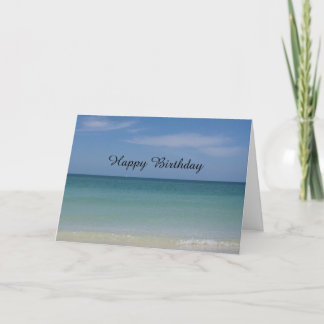 Cartão Generic Birthday Card Beach