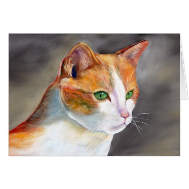 Cartão Gengibre bonito (a348) (Frente horizontal)