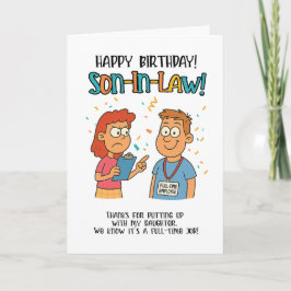 Cartão Genial Funny - Piada de Empregado em Cheio