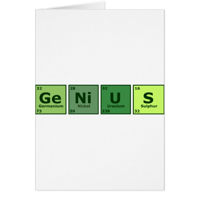 Cartão Gênio (Frente)