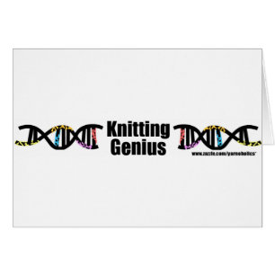 Cartão Gênio de confecção de malhas