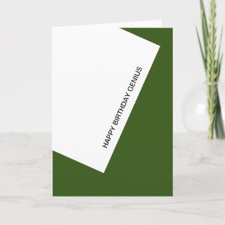 Cartão gênio de feliz aniversário