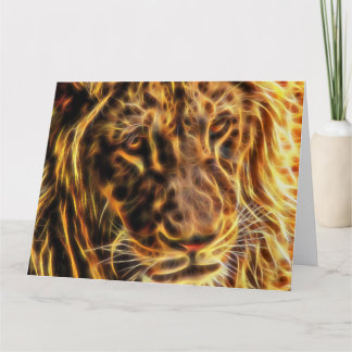 Cartão Gentle Lion Big Greeting Card by Gahr Graphics