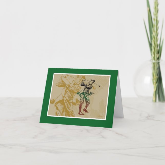 Cartão Gentleman Golfer (Frente)