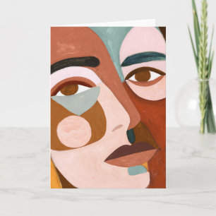 Cartão Geo Face para Cima