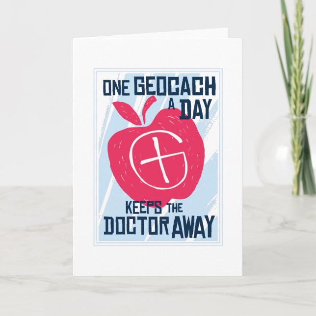 Cartão Geocache Lettering (Frente)