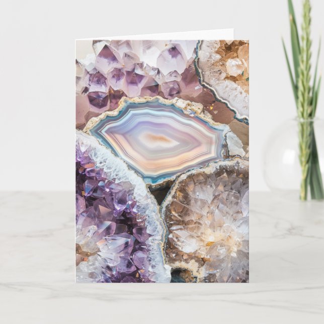 Cartão Geode Crystal | Crystal Photo Card (Frente)