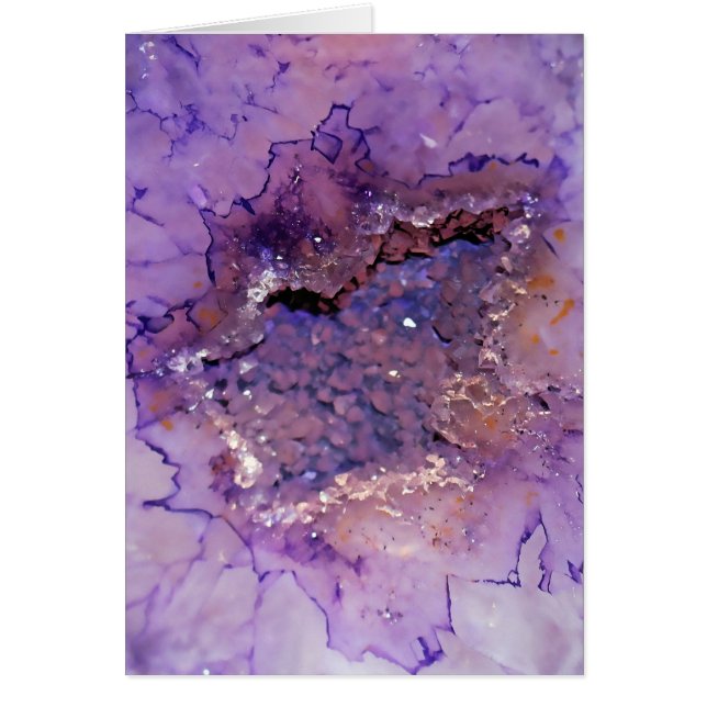 Cartão Geodo Ametist de Falln (Frente)