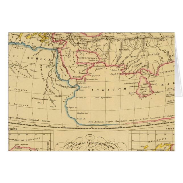 Cartão Geografia de Ptolomeu (Frente Horizontal)