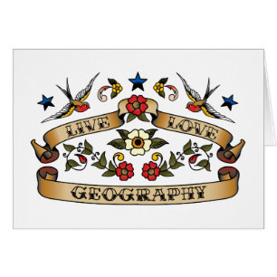 Cartão Geografia viva do amor