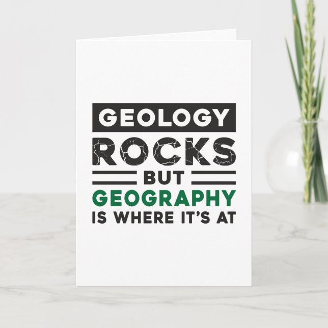 Cartão Geography Teacher Funny World Continents Gift Idea (Frente)