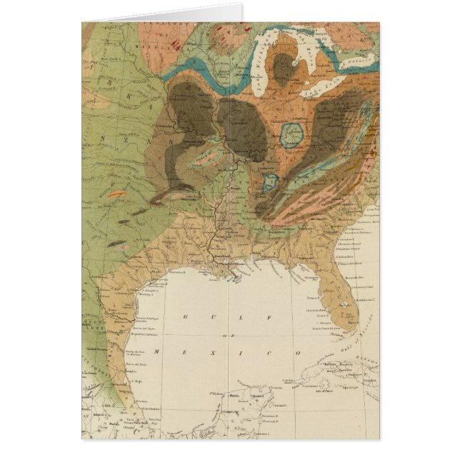 Cartão Geol map US (Frente)