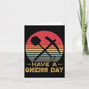 Cartão Geologia Pun Geólogo Gneiss Day Engraçado Earth Sc