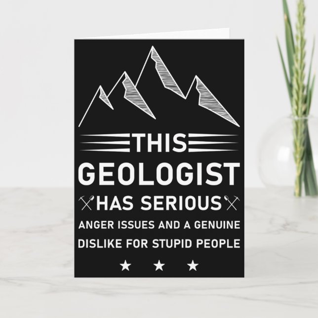 Cartão Geology Earth Science Funny Geologist T Shirt_1  (Frente)