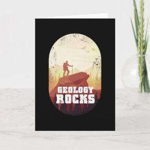 Cartão Geology Rocks Hiking Gift para Geólogo