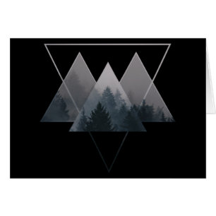 Cartão Geometria triângulo Mistura Fores