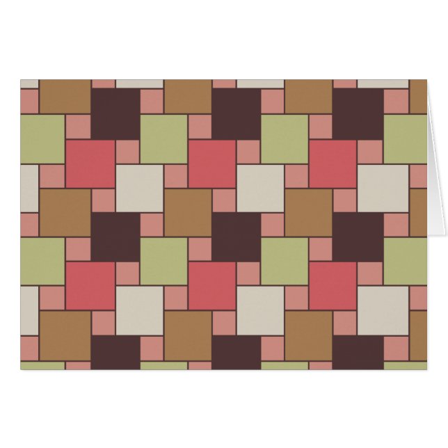 Cartão Geométrico do Gabinete de Especiarias (Frente Horizontal)