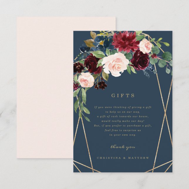 Cartão Geométrico Fall Elegance Gifs (Frente/Verso)