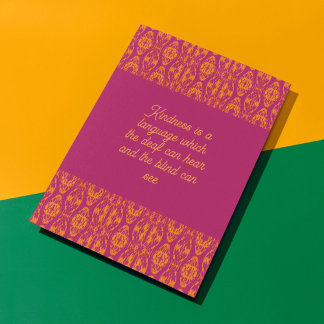 Cartão Geométrico Sonoro-Laranja-Roxo-Vibrante