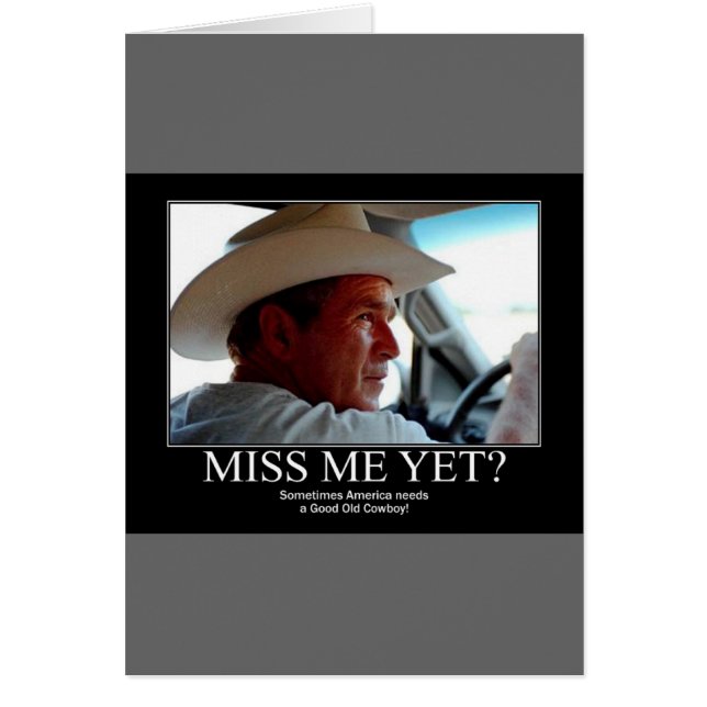 Cartão George Bush (Frente)