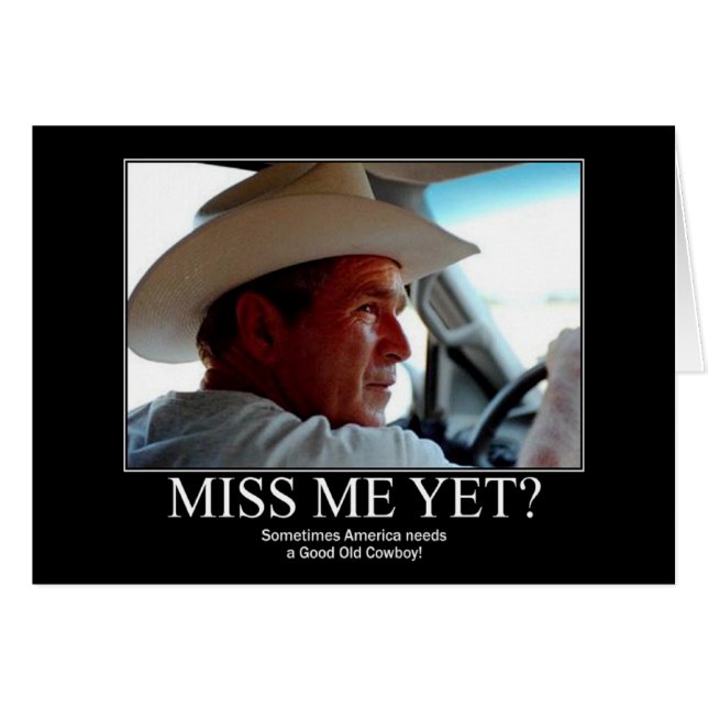 Cartão George Bush (Frente Horizontal)