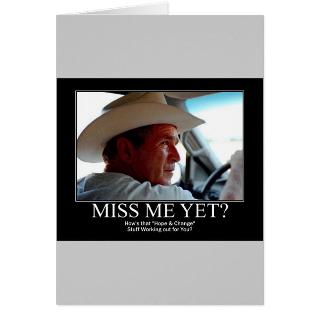 Cartão George Bush (Frente)