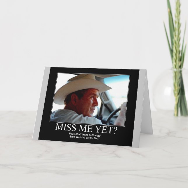 Cartão George Bush (Frente)