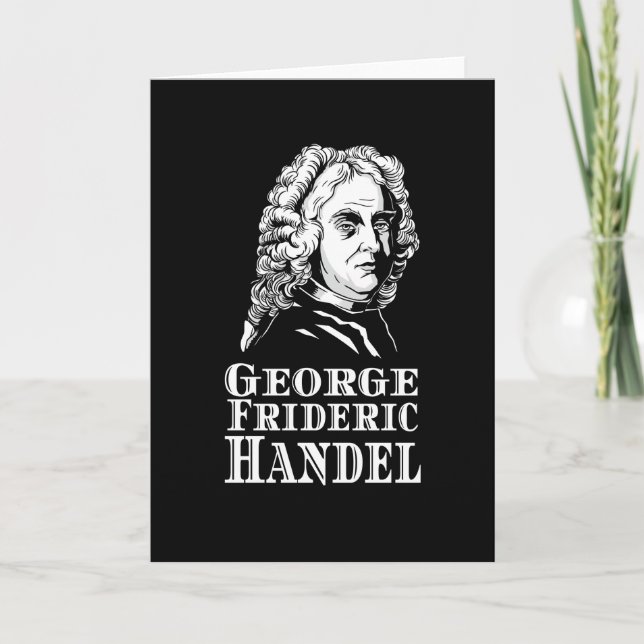 Cartão George Frideric Handel Retrait (Frente)