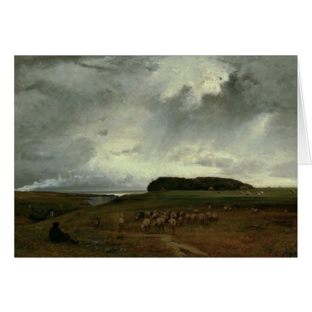 Cartão George Inness - A Tempestade (Frente Horizontal)