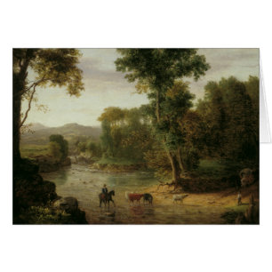 Cartão George Inness - Atravessando o Ford