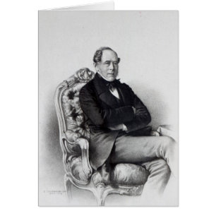 Cartão George Villiers, 4º Conde de Clarendon, 1856