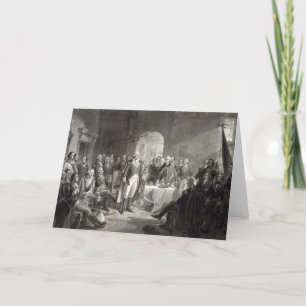Cartão George Washington and His Generals greeting card