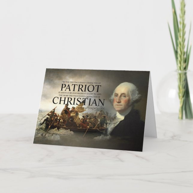 Cartão George Washington Christian (Frente)