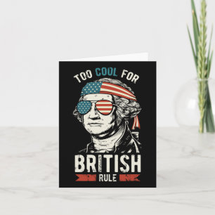 Cartão George Washington Legal Para A Regra Britânica 4 D