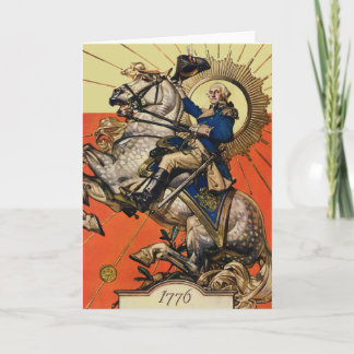 Cartão George Washington on Horseback
