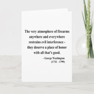 Cartão George Washington Quote 7a