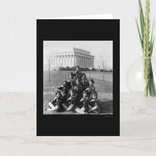 Cartão George Washington University Girls Rifle Team 1927