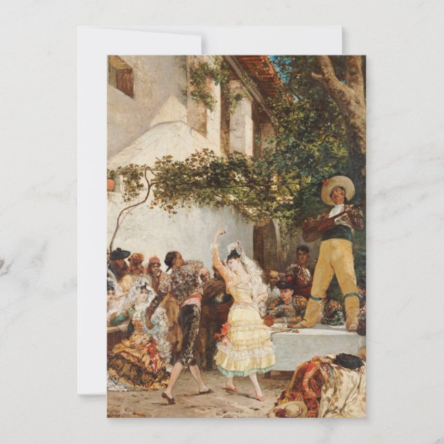 Cartão Georges Jules Victor Clairin - Os Dançarinos Espan (Frente)