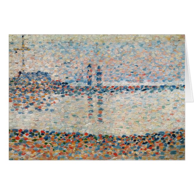 Cartão Georges Pierre Seurat | Estudo para "Canal em (Frente Horizontal)
