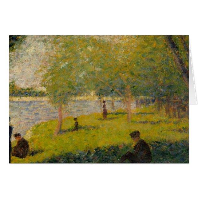 Cartão Georges Seurat - Estudo para Domingo em La Grande (Frente Horizontal)