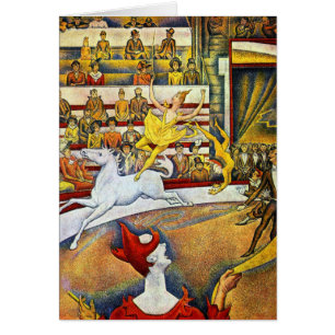 Cartão Georges Seurat - o circo