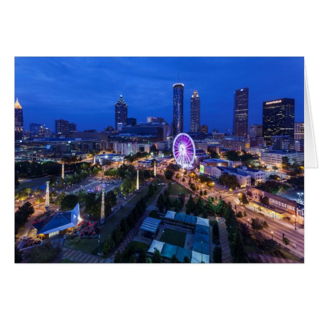 Cartão Georgia, Atlanta, Centennial Olimpiadas Park (Frente Horizontal)