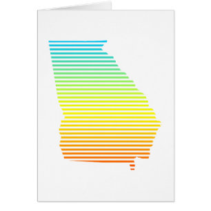 Cartão georgia fade frio