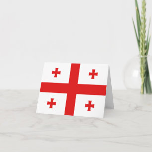 Cartão Georgia Flag Notecard