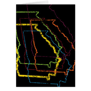 Cartão georgia pride blur