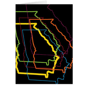 Cartão georgia pride blur