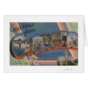 Cartão GeorgiaLarge - Letra ScenesGeorgia